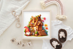 Garden Gnome House Clipart Bundle - CraftNest - Digital Crafting and Art