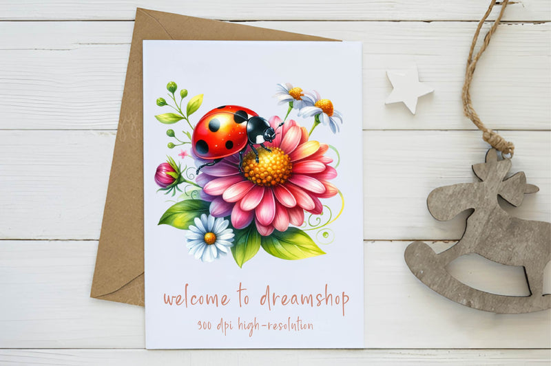 Delightful Ladybug Clipart Bundle - CraftNest - Digital Crafting and Art