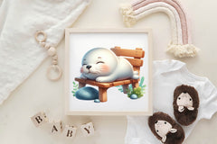 Cute Spring Seals Clipart Bundle - CraftNest - Digital Crafting and Art