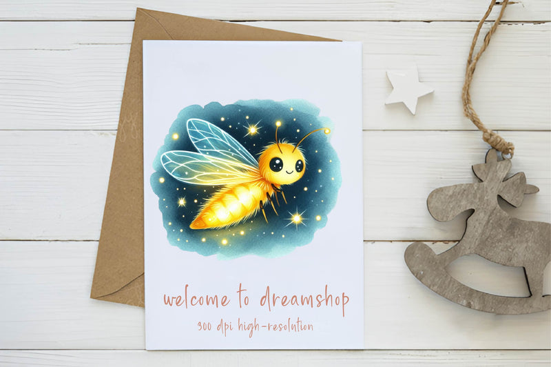 Night Friendly Firefly Clipart Bundle - CraftNest - Digital Crafting and Art