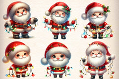 Santa Claus Clipart Bundle 1 - CraftNest - Digital Crafting and Art