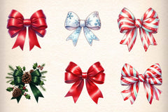 Christmas Bow Clipart Bundle 1 - CraftNest - Digital Crafting and Art