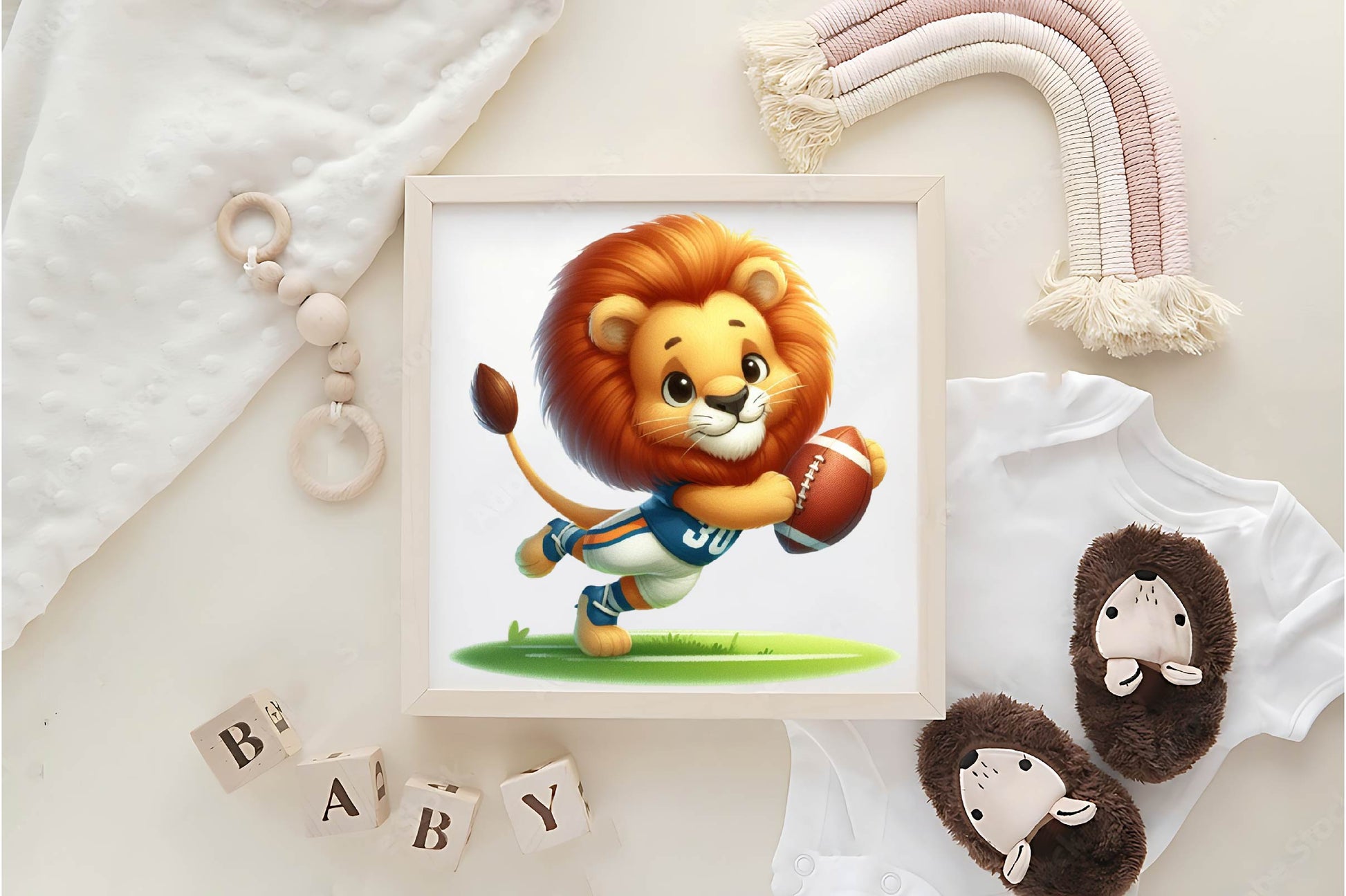 Lion Rugby Football Clipart Bundle - CraftNest - Digital Crafting and Art