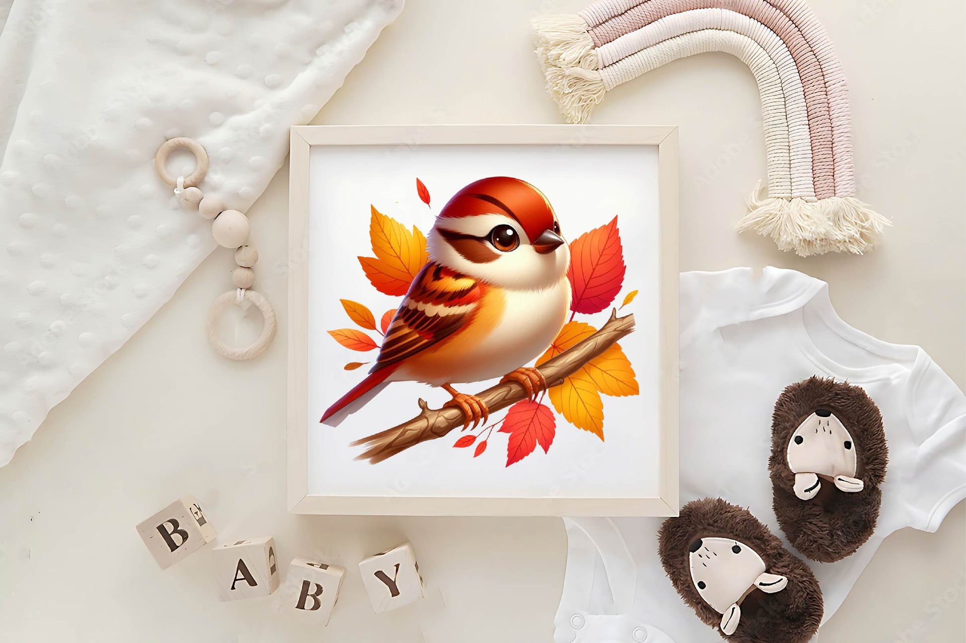 Autumn Sparrows Bird Clipart Bundle - CraftNest - Digital Crafting and Art