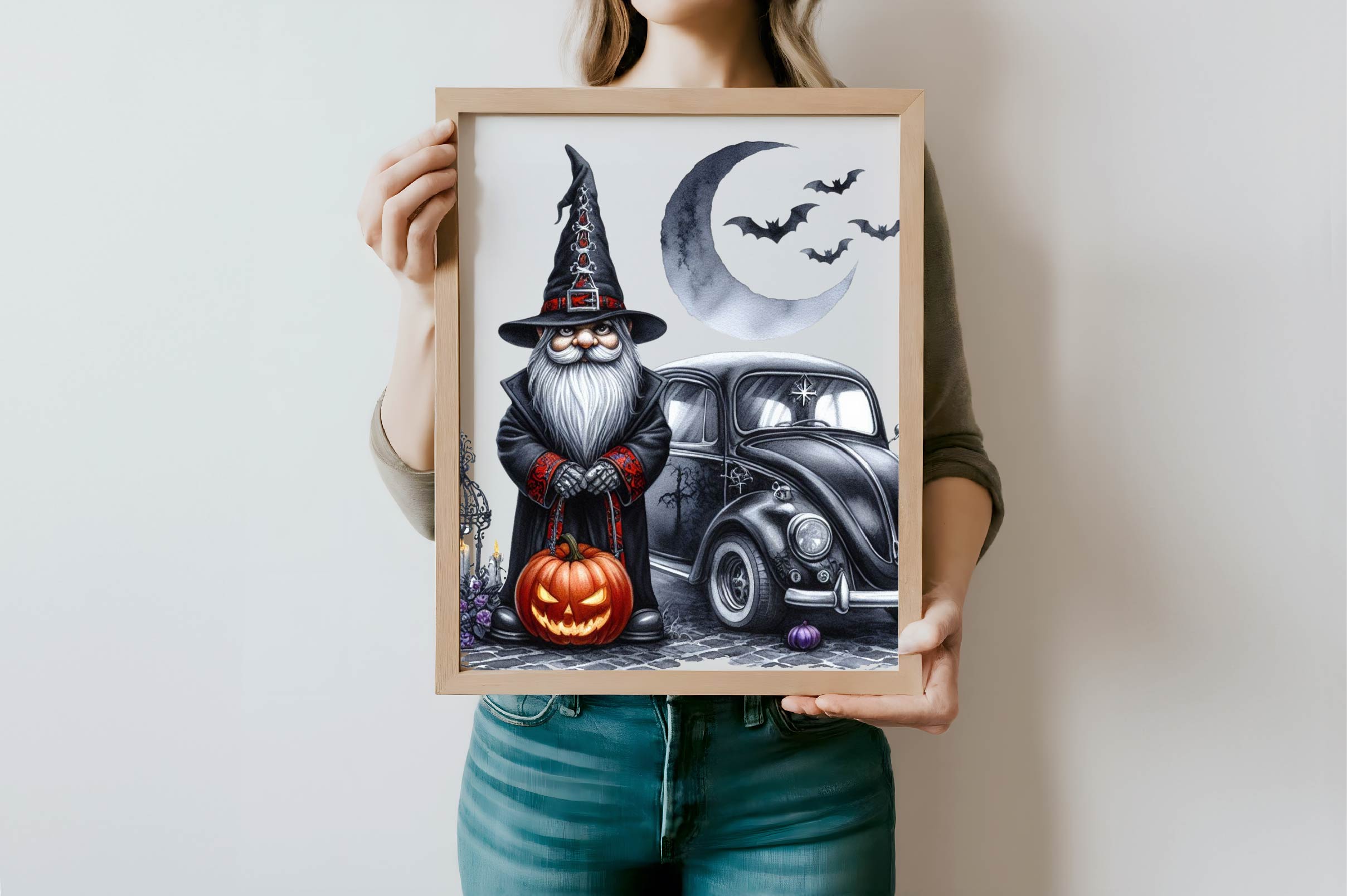 Gothic Halloween Gnome Clipart Bundle - CraftNest - Digital Crafting and Art