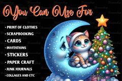 Christmas Cat Clipart Bundle - CraftNest - Digital Crafting and Art