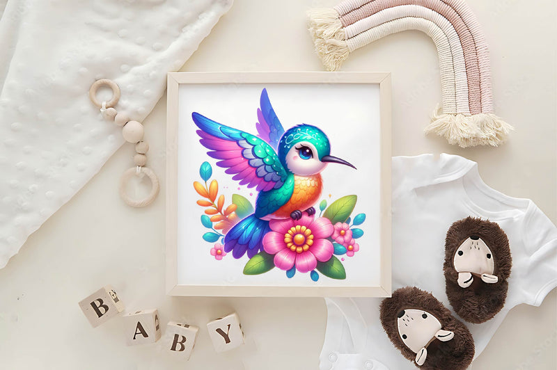 Fancy Hummingbird Clipart Bundle - CraftNest - Digital Crafting and Art