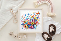 Butterflies Flying Together Clipart Bundle - CraftNest - Digital Crafting and Art
