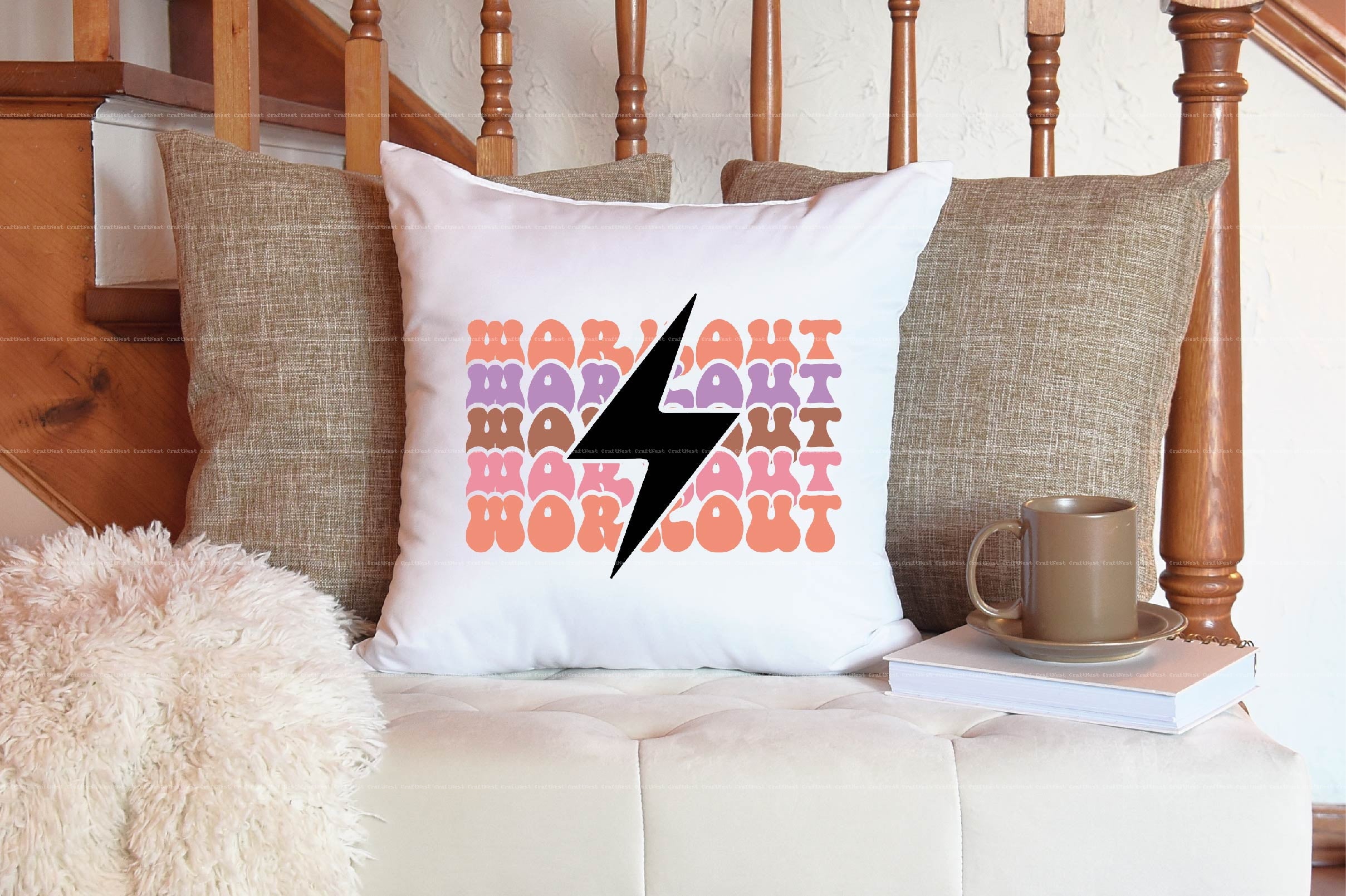 Retro Workout Motivation Quotes SVG Bundle