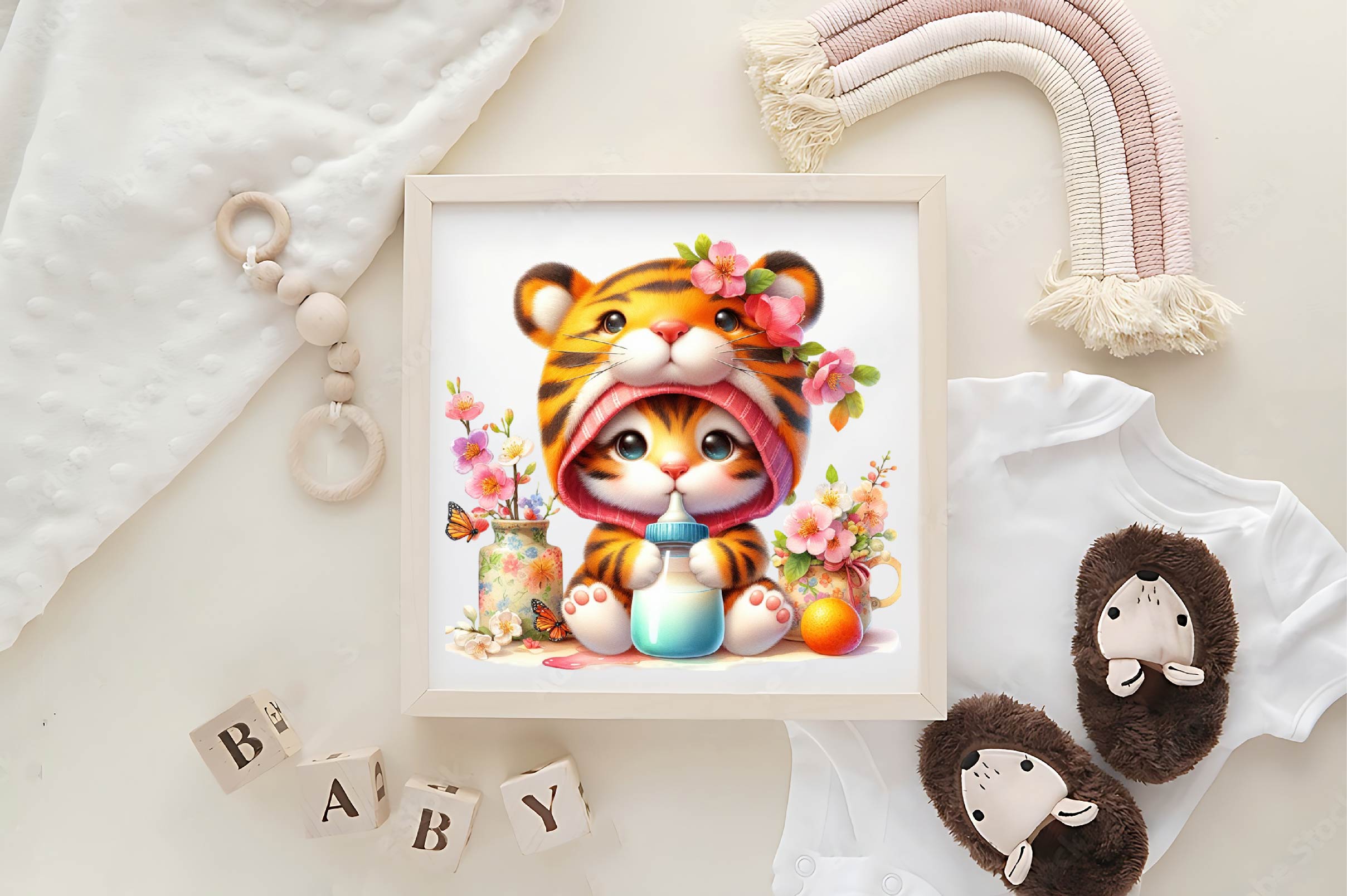 Baby Animals Drinking Clipart Bundle - CraftNest - Digital Crafting and Art