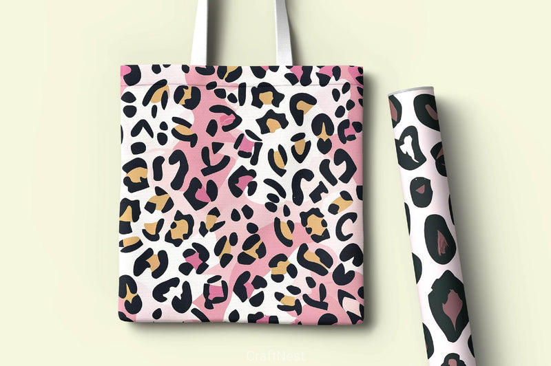 Neon Leopard Digital Papers - CraftNest - Digital Crafting and Art