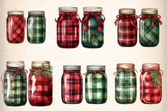 Christmas Mason Jar Clipart Bundle - CraftNest - Digital Crafting and Art