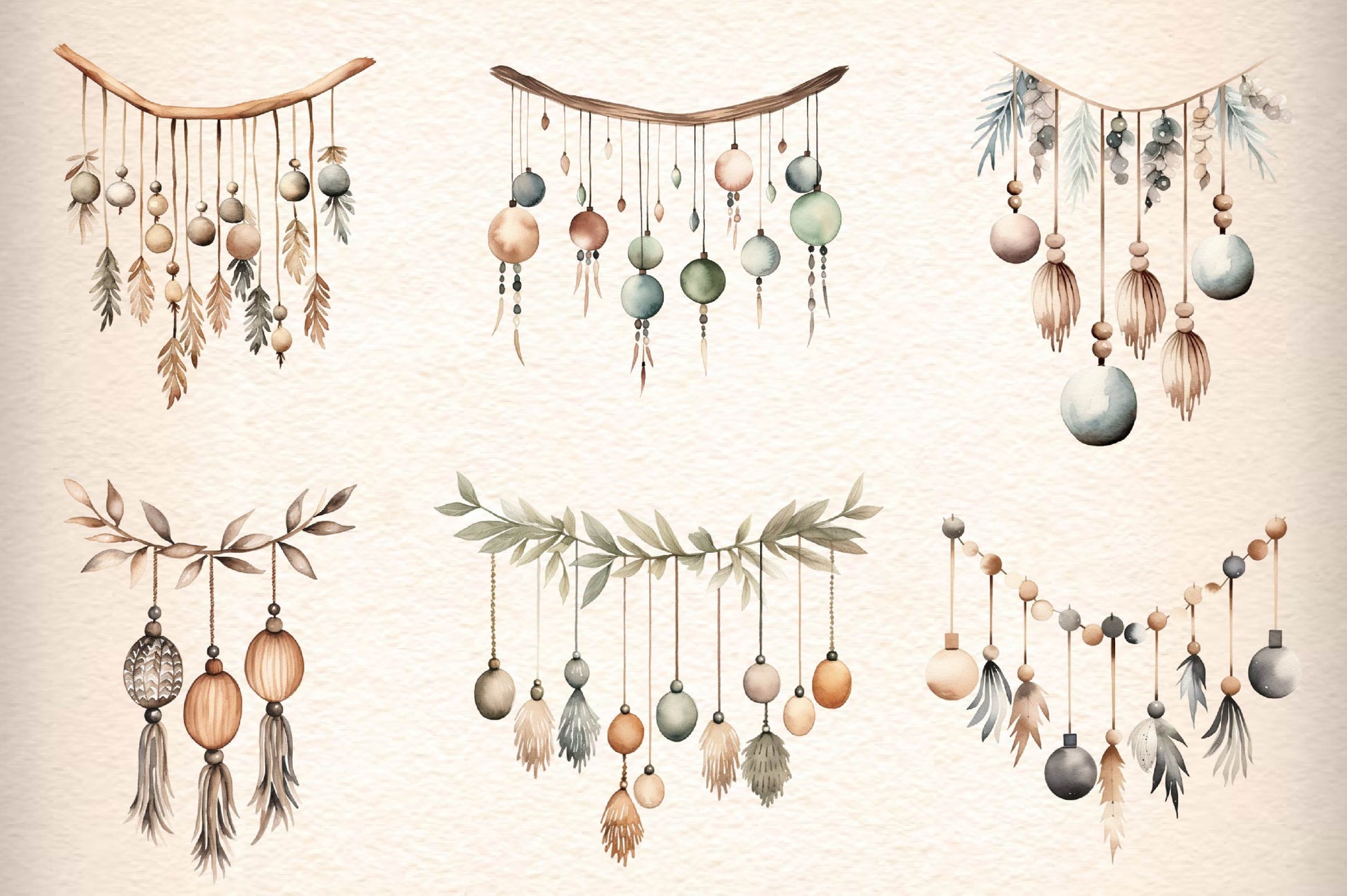 Christmas Wooden Balls Clipart Bundle - CraftNest - Digital Crafting and Art