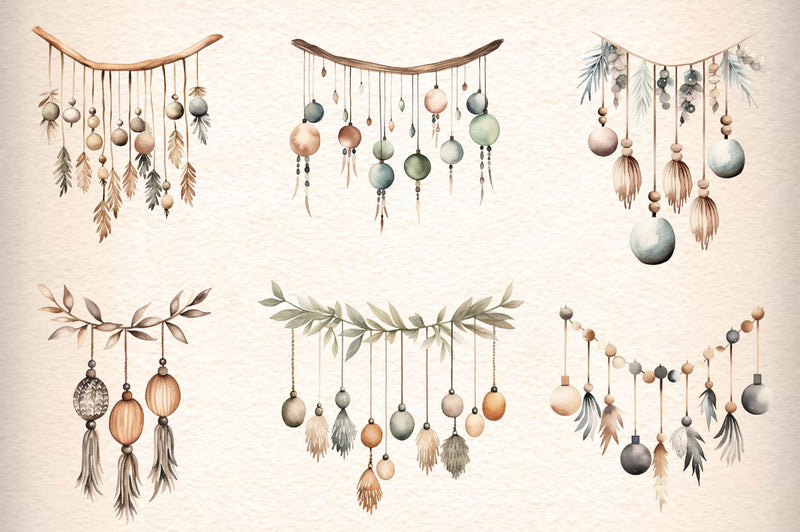 Christmas Wooden Balls Clipart Bundle - CraftNest - Digital Crafting and Art