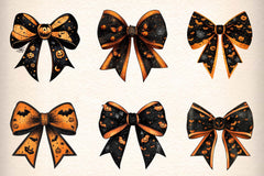 Halloween Coquette Bow Clipart Bundle 3 - CraftNest - Digital Crafting and Art