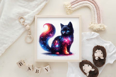 Celestial Black Cat Magic Cat Clipart Bundle - CraftNest - Digital Crafting and Art