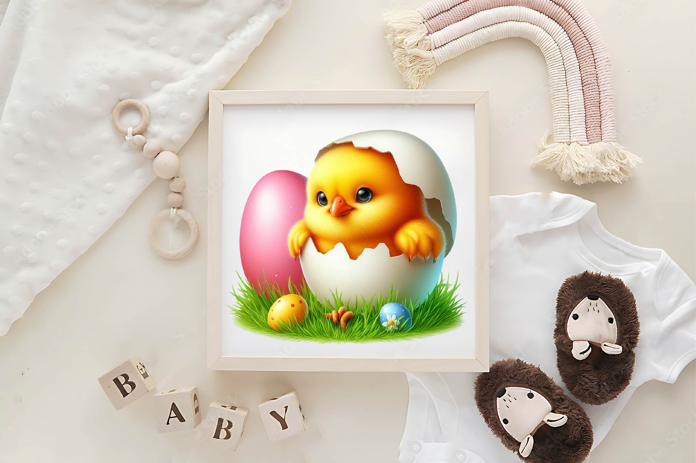 Easter Eggshell Chicks Peeking Clipart Bundle - CraftNest - Digital Crafting and Art