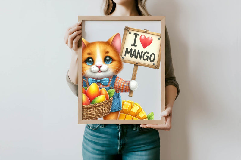 I Love Mango Animals Crochet 'S Clipart Bundle - CraftNest - Digital Crafting and Art