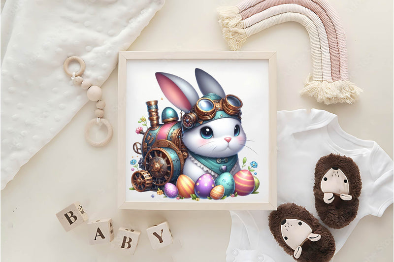 Easter Steampunk Bunny Clipart Bundle - CraftNest - Digital Crafting and Art