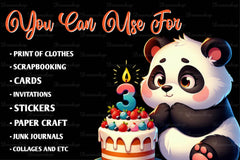 14 Cute Birthday Animals Clipart Bundle - CraftNest - Digital Crafting and Art