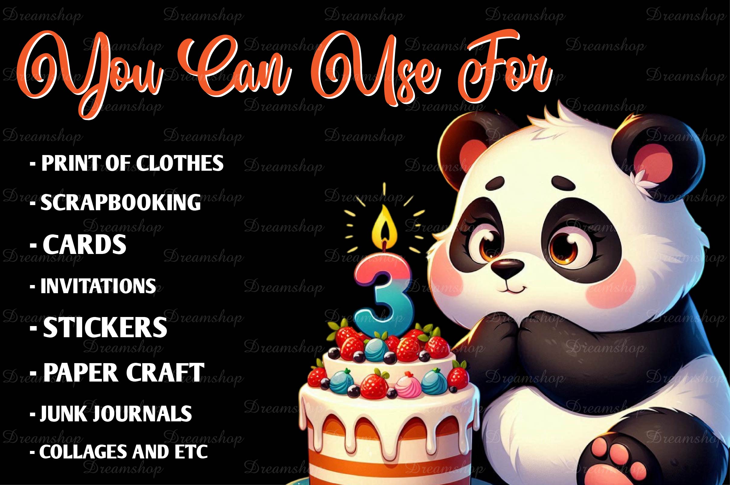 14 Cute Birthday Animals Clipart Bundle - CraftNest - Digital Crafting and Art