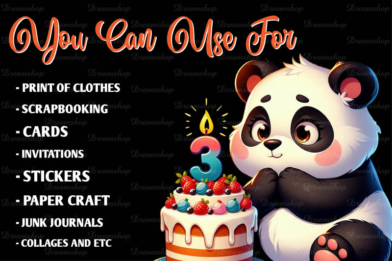 14 Cute Birthday Animals Clipart Bundle - CraftNest - Digital Crafting and Art
