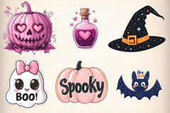 Cute Halloween Clipart Bundle 2 - CraftNest - Digital Crafting and Art