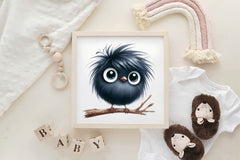 Funny Black Birds Clipart Bundle - CraftNest - Digital Crafting and Art