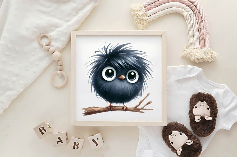 Funny Black Birds Clipart Bundle - CraftNest - Digital Crafting and Art
