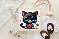 Funny Black Cat Musicians Clipart Bundle - CraftNest - Digital Crafting and Art