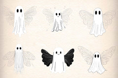 Ghost Angel Clipart Bundle - CraftNest - Digital Crafting and Art
