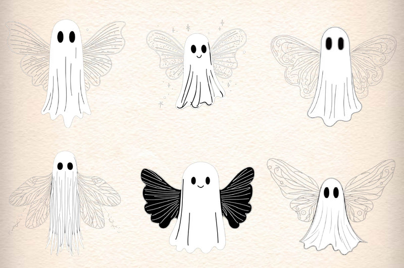 Ghost Angel Clipart Bundle - CraftNest - Digital Crafting and Art