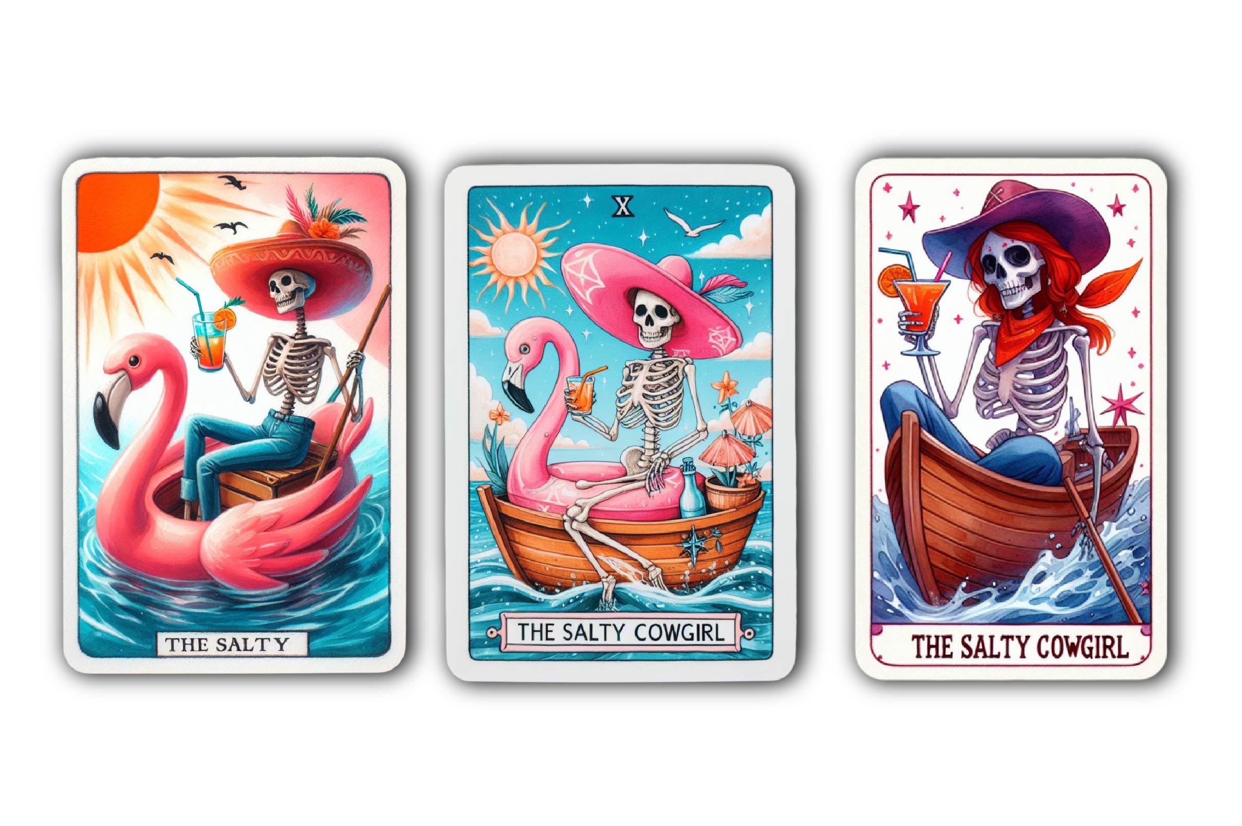 Salty Cowgirl Tarot Howdy Bitches Clipart Bundle - CraftNest - Digital Crafting and Art