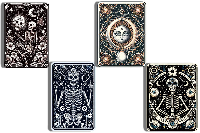 Magic And Skeleton Tarot Card Clipart Bundle - CraftNest - Digital Crafting and Art