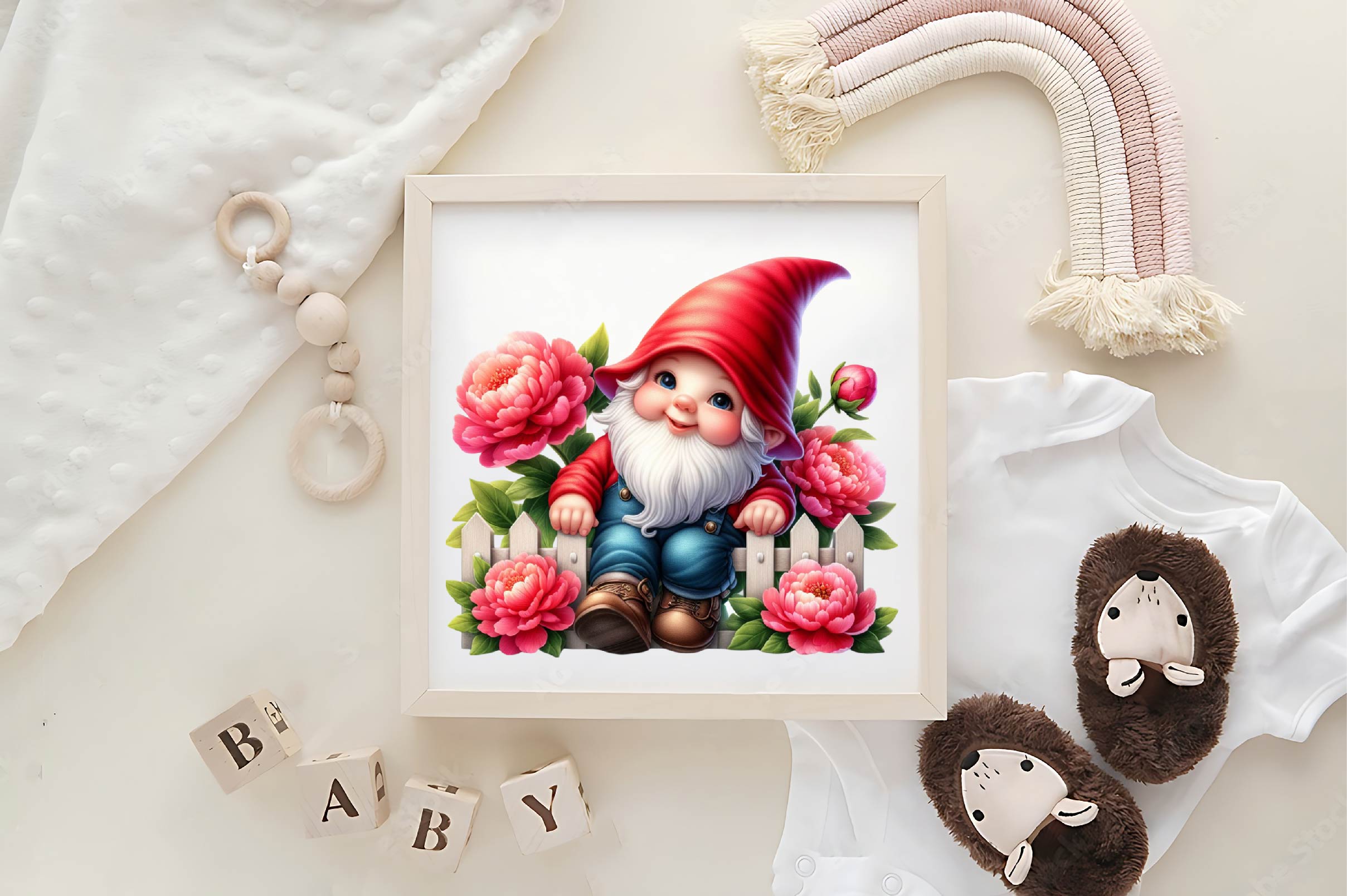 Floral Gnomes Clipart Bundle - CraftNest - Digital Crafting and Art