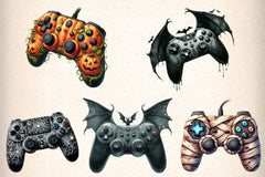 Halloween Gaming Controllers Clipart Bundle - CraftNest - Digital Crafting and Art
