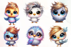 Baby Bright Bird Clipart Bundle - CraftNest - Digital Crafting and Art