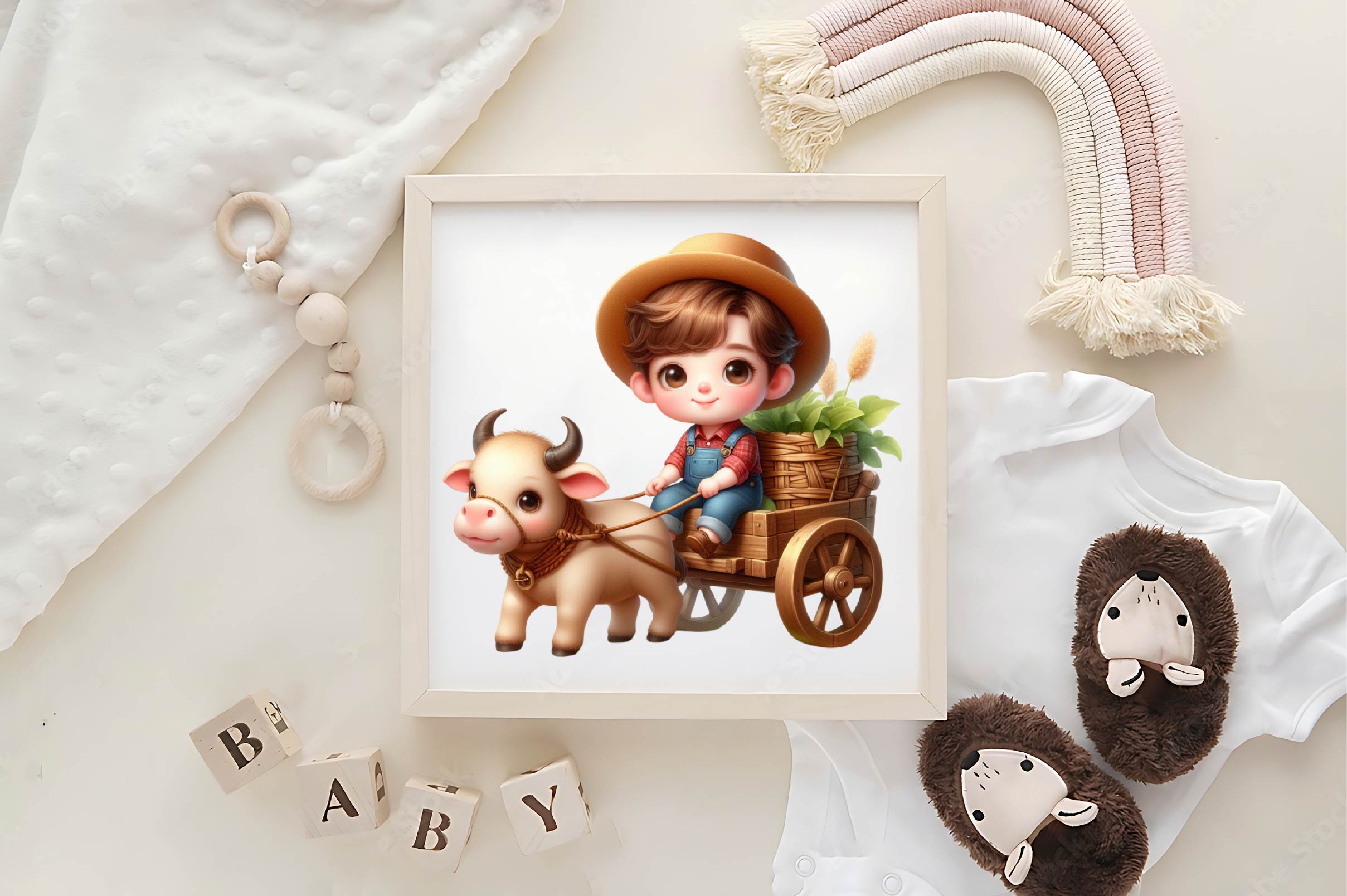 Spring Farmer Cute Farmer Clipart Bundle - CraftNest - Digital Crafting and Art