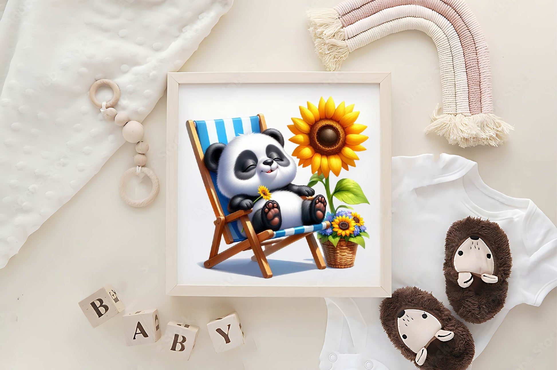 Sunflower Panda Clipart Bundle - CraftNest - Digital Crafting and Art