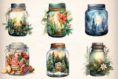 Christmas Jar Clipart Bundle - CraftNest - Digital Crafting and Art