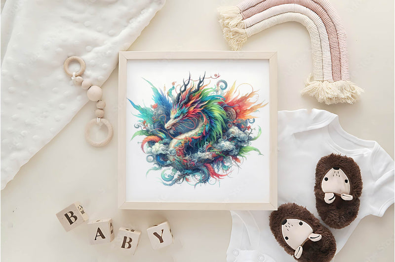 Watercolour Fantasy Dragon Clipart Bundle - CraftNest - Digital Crafting and Art