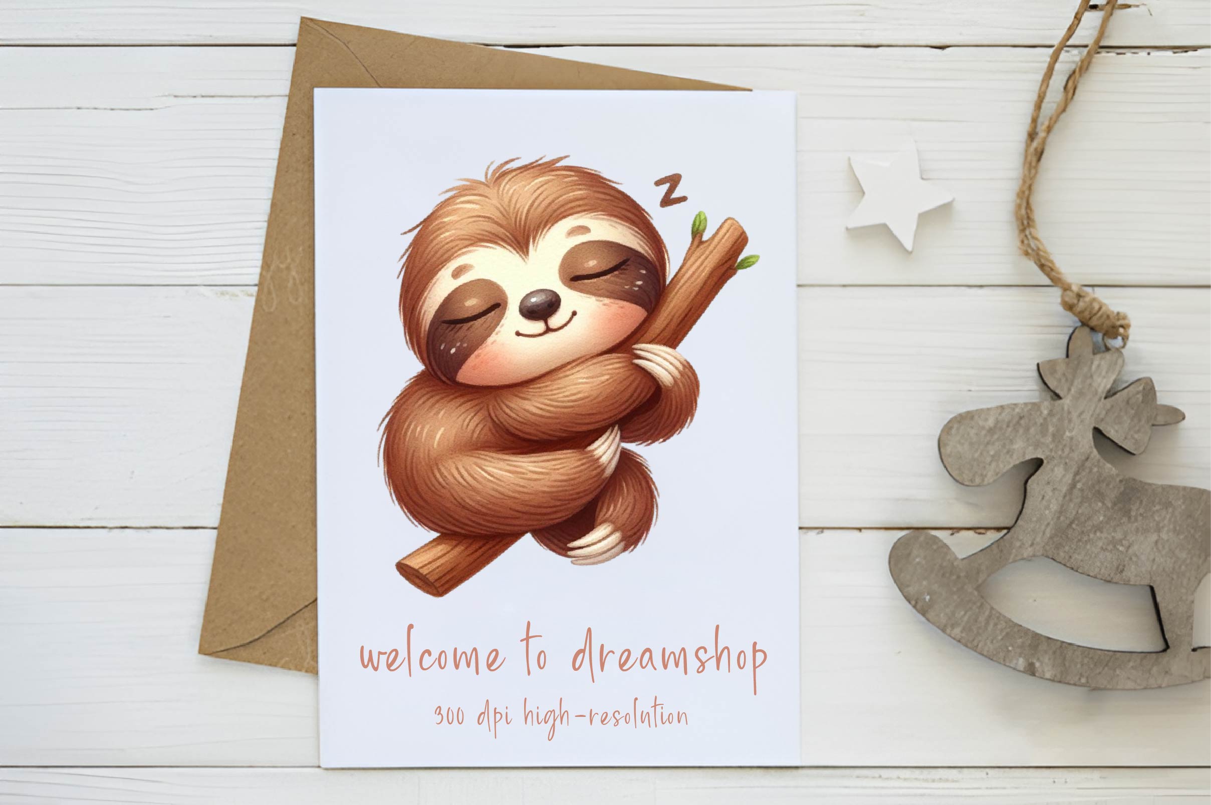 Sleepy Sloth Clipart Bundle 1 - CraftNest - Digital Crafting and Art