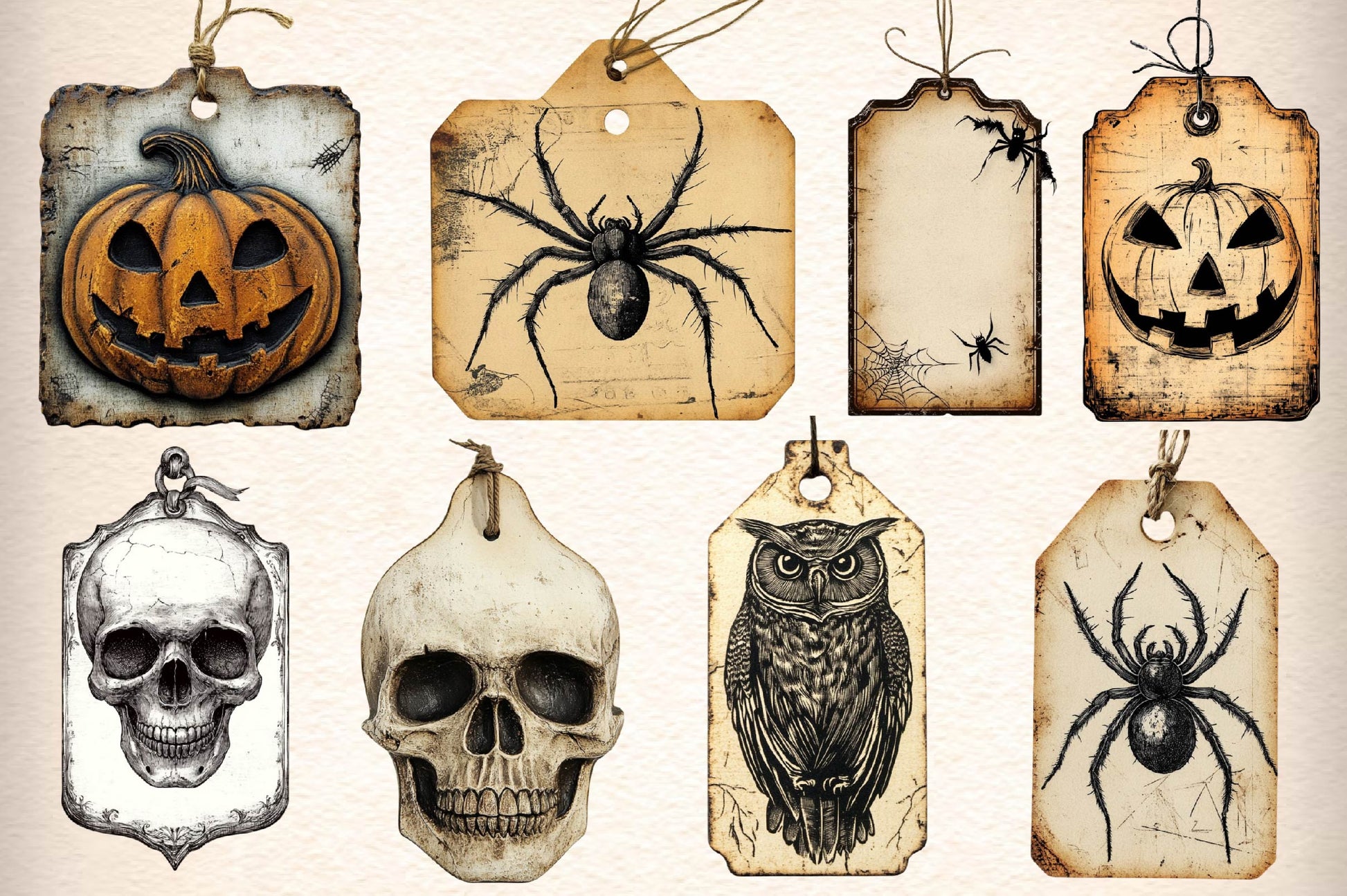 Gothic Vintage Old Tag Clipart Bundle - CraftNest - Digital Crafting and Art