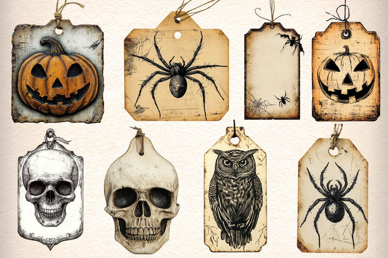 Gothic Vintage Old Tag Clipart Bundle - CraftNest - Digital Crafting and Art