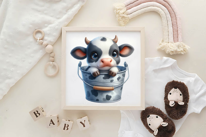 Cute Animal In Bucket Clipart Bundle - CraftNest - Digital Crafting and Art