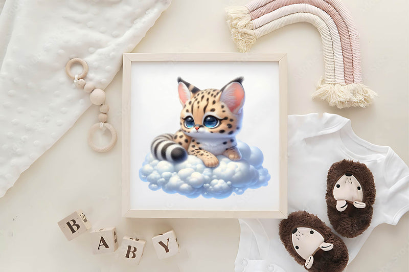 Cute Serval Clipart Bundle - CraftNest - Digital Crafting and Art