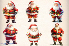 Santa Claus Clipart Bundle - CraftNest - Digital Crafting and Art