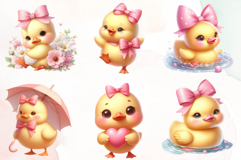 Lovely Ducks Clipart Bundle - CraftNest - Digital Crafting and Art
