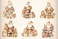 Christmas Santa Clipart Bundle - CraftNest - Digital Crafting and Art