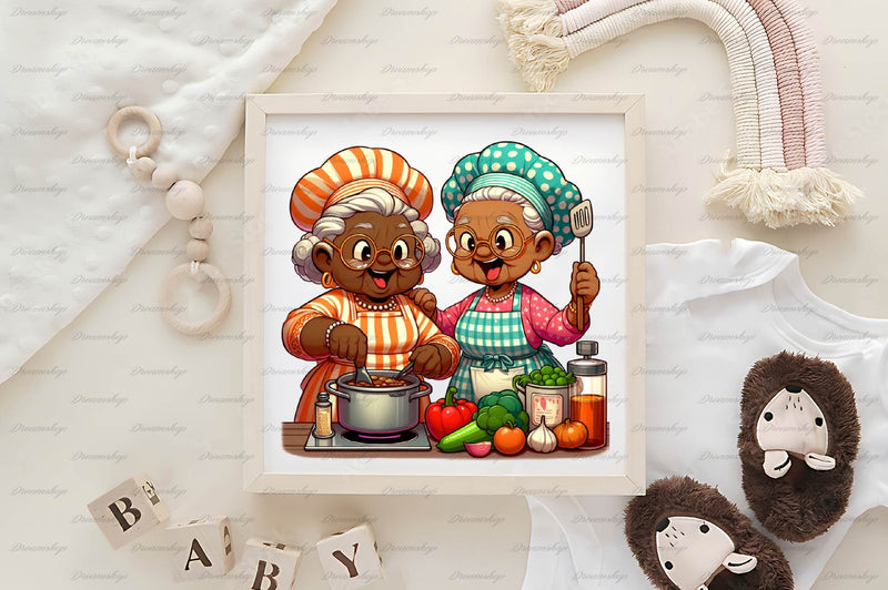 Funny Old Ladies Clipart Bundle 1 - CraftNest - Digital Crafting and Art